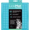 Lickimat Playdate Treat Slowfeeder Voermat - Hondenvoerbak - 20x20 cm Turquoise