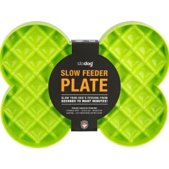 Lickimat Slodog - Slowfeeder Voermat - Hondenvoerbak - 35x26 cm Appelgroen