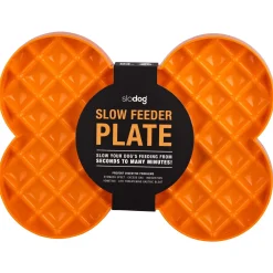 Lickimat Slodog - Slowfeeder Voermat - Hondenvoerbak - 35x26 cm Oranje