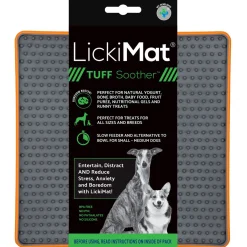 Lickimat Soother Tuff - Reducerende Stress Voermat 20x20 cm - Hondenvoerbak