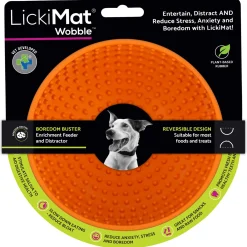 Lickimat Wobble - Anti-Schrok Slowfeeder Bowl! Ø16x9 cm - Hondenvoerbak