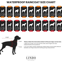 Lindo Honden Regenjas Aqua - Hondenkleding - Zwart 2