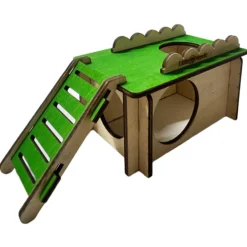 Little Friends Castle Groen&Houtkleur - Kooi Accessoire