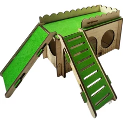 Little Friends Castle Groen&Houtkleur - Kooi Accessoire