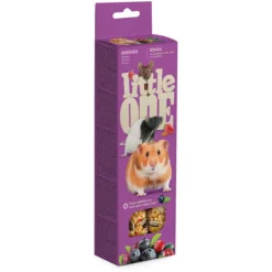 Little One Knabbelsticks Voor Hamsters Ratten Muizen Woestijnratten - Knaagdiersnack - Bessen