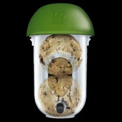 Lona Mezenbollenhouder M2 - Voersilo - 16 cm Groen Transparant