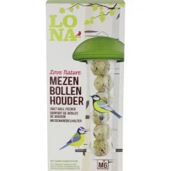 Lona Mezenbollenhouder M6 - Voersilo - 38 cm Groen Transparant