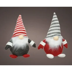 Lumineo Gnoom Figuur Met Led - Decoratie - 11x17x24 cm Warm Wit