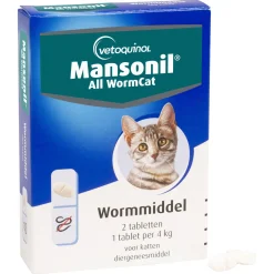 Mansonil All Worm Tablet Cat Small - Anti wormenmiddel