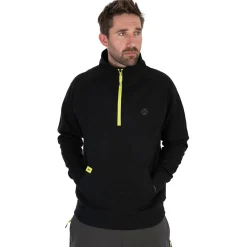 Matrix 1/4 Zip Sweat Black/Lime (Black Edition) - Jassen - Large