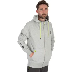 Matrix Full Zip Hoody Marl Grey/Lime (Black Edition) - Vesten & truien - Xxxl