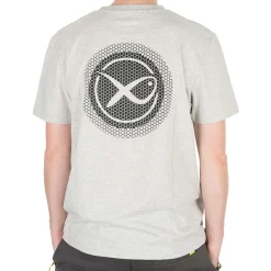 Matrix Large Logo T-Shirt Marl Grey - Shirts - Large