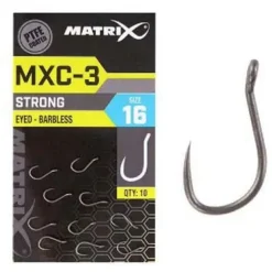 Matrix Mxc-3 Barbless Eyed (Ptfe) - Haak - 10 stuks Size 18