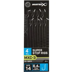 Matrix Mxc-3 Barbless 0.18mm 10cm Super Stop - Hakenboekje - Size 14