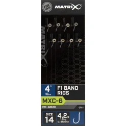 Matrix Mxc-6  Barbless 0.145mm 10cm F1 Band - Hakenboekje - Size 14