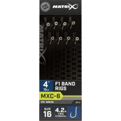 Matrix Mxc-6  Barbless 0.145mm 10cm F1 Band - Hakenboekje - Size 16