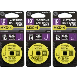 Matrix Mxc-4 Barbless 0.20mm 45cm X-Strong Bait Band - Hakenboekje - Size 14