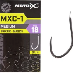 Matrix Mxc-1 Barbless Spade End (Ptfe) - Haak - 10 stuks Size 18