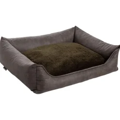 Maxxnobel Orthopedische Sofa Lederlook/Teddy Olijfgroen - Hondenbank