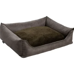 Maxxnobel Orthopedische Sofa Lederlook/Teddy Olijfgroen - Hondenbank