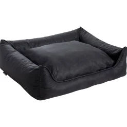 Maxxnobel Orthopedische Sofa Lederlook/Teddy Zwart&Antraciet - Hondenbank