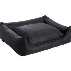 Maxxnobel Orthopedische Sofa Lederlook/Teddy Zwart&Antraciet - Hondenbank