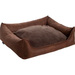 Maxxnobel Orthopedische Sofa Lederlook/Teddy Cognac - Hondenbank