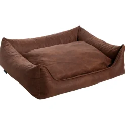 Maxxnobel Orthopedische Sofa Lederlook/Teddy Cognac - Hondenbank