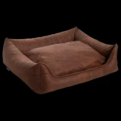 Maxxnobel Orthopedische Sofa Lederlook/Teddy Cognac - Hondenbank