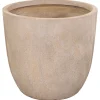 Mega Collections Clayfibre Egg Pot - Pot & Plantenbak - Ø39x38 cm Zand