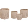 Mega Collections Clayfibre Cilinder Pot S4 - Pot & Plantenbak - D25/46H25/43 cm Zand
