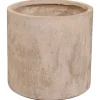 Mega Collections Clayfibre Cilinder Pot - Pot & Plantenbak - Ø25x25 cm Zand