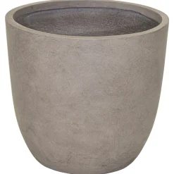Mega Collections Clayfibre Egg Pot - Pot & Plantenbak - Ø32x31 cm Taupe