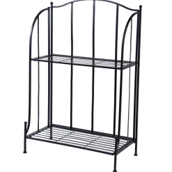 Mega Collections Etagere 2-Laags - Etageres - 60x30x97 cm Zwart