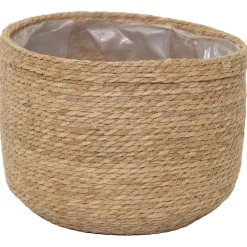 Mega Collections Plantenmand Raffa - Pot & Plantenbak - Ø26x23 cm Naturel
