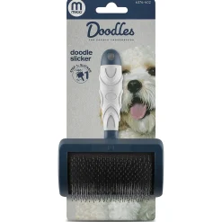 Mikki Doodle Slicker - Hondenvachtborstel - Blauw Grijs