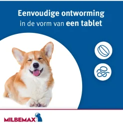 Milbemax Milbemax Hond - Anti wormenmiddel - 2 tab 10-75kg