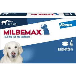 Milbemax Milbemax Hond - Anti wormenmiddel - 4 tab 10 Tot 75 Kg