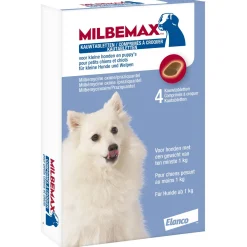 Milbemax Milbemax Kauwtablet Kleine Hond - Anti wormenmiddel - 12 g 4 tab 1 Tot 5 Kg