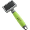 Moser Slicker Borstel Small - Hondenvachtborstel - Groen Grijs