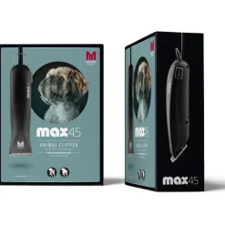 Moser Tondeuse Max 45  Scheerkop 1 Mm  + 2 Opzetkam - Hondenvachtverzorging - Zwart