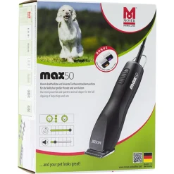 Moser Tondeuse Max50 Inclusief 2 Kammen - Hondenvachtverzorging - Zwart 50 Watt