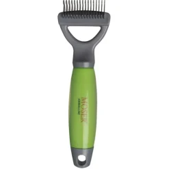 Moser Trim- En Klittenkam - Hondenvachtverzorging - 55x30x190 mm Groen Grijs