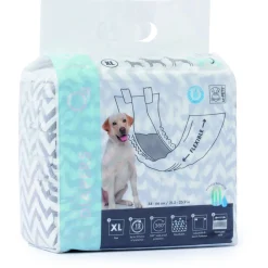 Mpets Luier - Training & Gedrag - 18x11x17 cm Zwart Wit Voor Reuen Xl