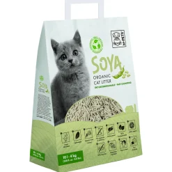 Mpets Soya Organic Cat Litter - Kattenbakvulling - 10 l Natural