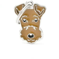 My Family Airedale Terrier - ID Tag -