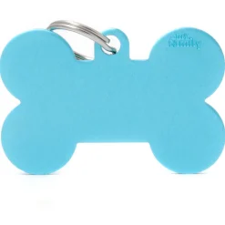 My Family Aluminum Bone - ID Tag - Lichtblauw Xl
