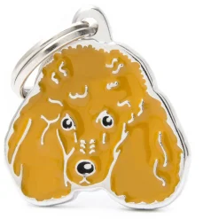 My Family Apricot Poodle - ID Tag -