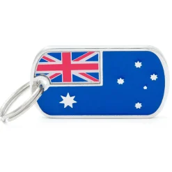 My Family Australian Flag - ID Tag -