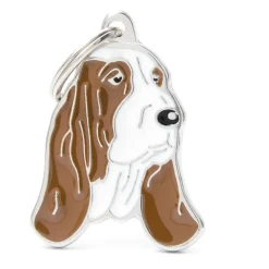 My Family Basset Hound - ID Tag -